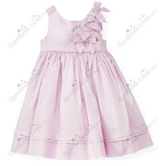 Janie and Jack special occasion Bow Bodice Silk Dress - Picture 2 of 8